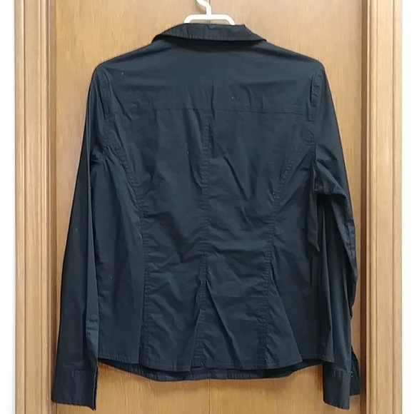 Black button down blouse - Picture 6 of 6